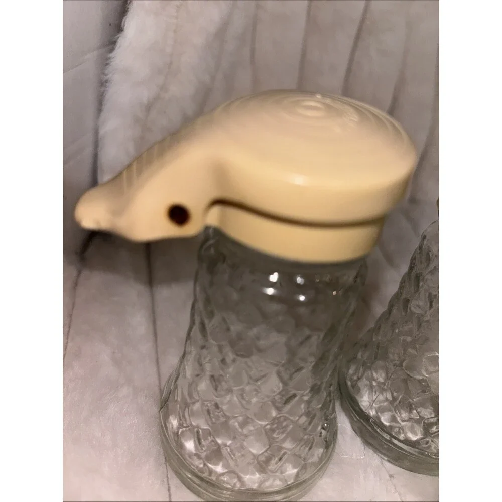 Vintage salt & pepper Shaker Lot Anchor Hocking Wexford, Daniell's, Tupperware